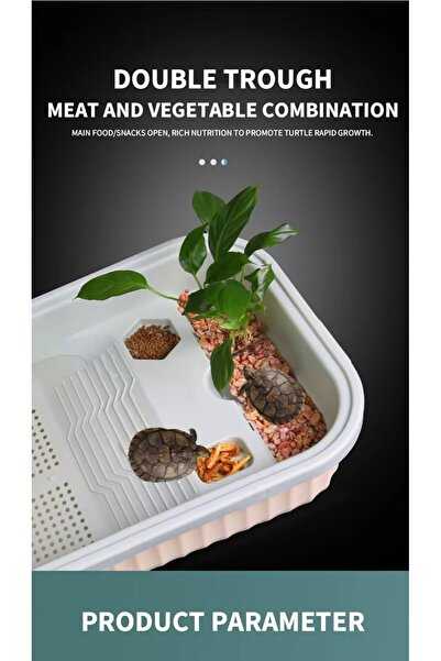 SunSun FG-T68F Turtle Aquarium – 66L, Dual Filtration, 90° Rotating Shower, Extended Drying Platform