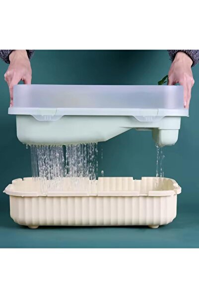 SunSun FG-T68 Turtle Aquarium – 66L, Double Filtration, 90° Rotating Shower, Extended Drying Platform