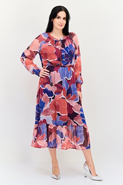 ORSAY فستان ماكسي نسائي بطبعة زهور، متعدد الألوان