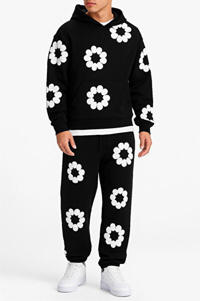 CLASSY.MODA Costum pentru bărbați cu 3 fire cu imprimeu în relief |   Stil sp...