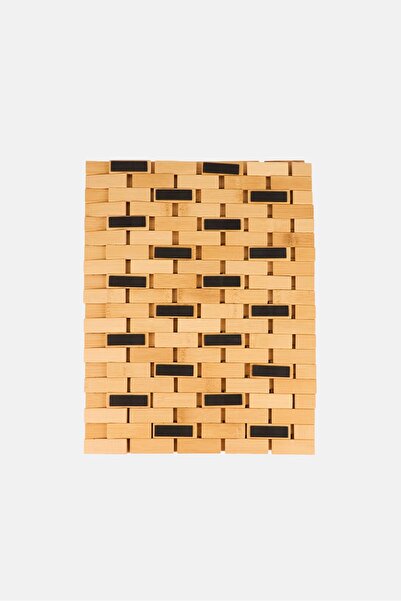 simply green Bamboo Lattice Bath Mat, Beige
