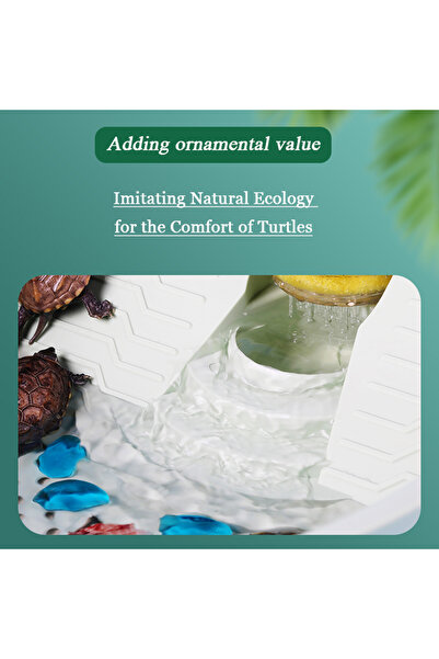 SunSun FG-A5F turtle aquarium, drying platform and waterfall filter | and easy maintenance