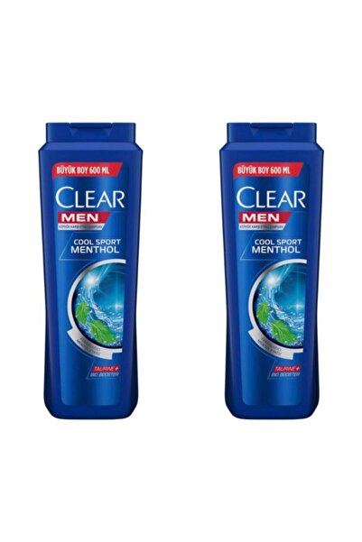 Clear Men Cool Sport Menthol Şampuan 600 ML x 2