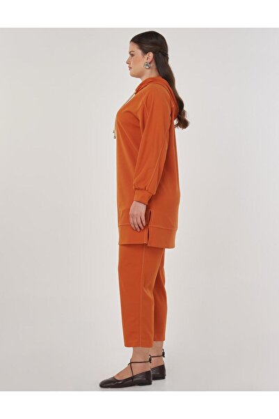 Kayra Punto Stitched Double Suit Tobacco