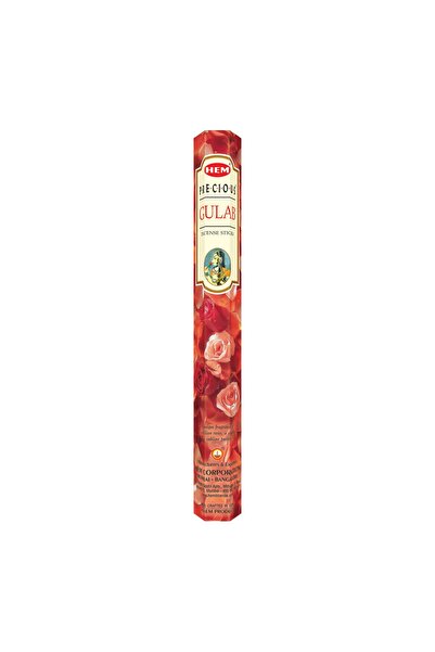 Hem Precious Gulab Incense Sticks Hexagon – 1 Pkt (20 Sticks, 9” Each)