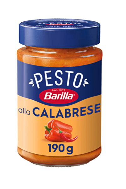Barilla صلصة معكرونة بيستو كالابريس مع الفلفل الحار والجبن الإيطالي 190 غرام × 4 قطع