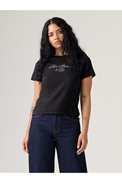 Levi's Women's Black Stone Detail T-Shirt A2226-0120