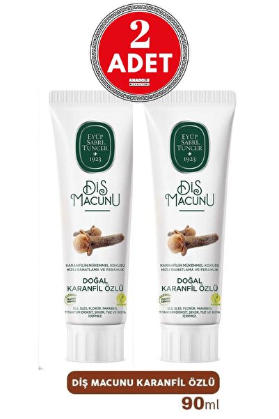 Eyüp Sabri Tuncer Diş Macunu Karanfil Özlü 90 ml x 2 Adet