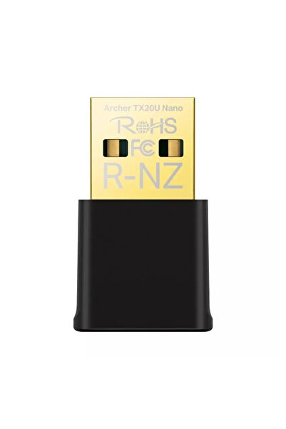 TP-LINK Archer TX20U Nano Wi-Fi 6 Adapter, Dual Band, Speed up to 1.80 Gbps, USB, Black