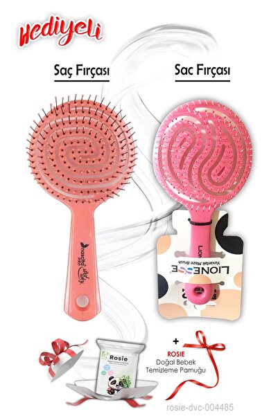 Tarko Četka za kosu, okrugla, roza i trodimenzionalna ovalna četka za kosu, r...