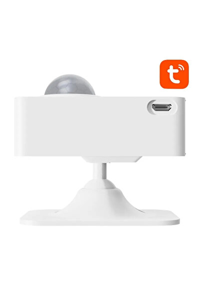 Gosund Senzor de mișcare S4, Wi-Fi 2.4GHz, unghi de detecție 128°, rază de acțiune 8m, 2x AA/USB, aplicație mobilă, comandă vocală