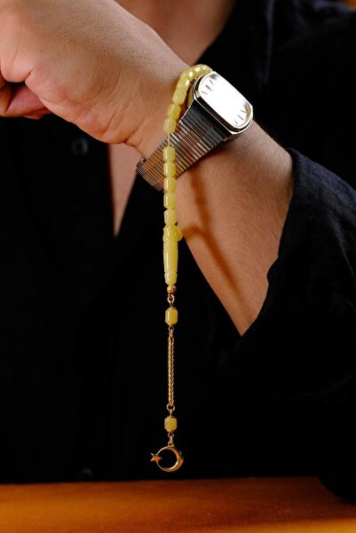 dergah tesbih Mini Bilek Boy Damla Kehribar Ayyıldız Tasarım Tesbih (Amber), (مسبحة قطرة كهريبار)