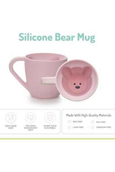 Melii Silicone Mug for Kids 6.8 oz - Pretend Play, Durable, BPA Free, Food Grade Silicone Cup for Ho