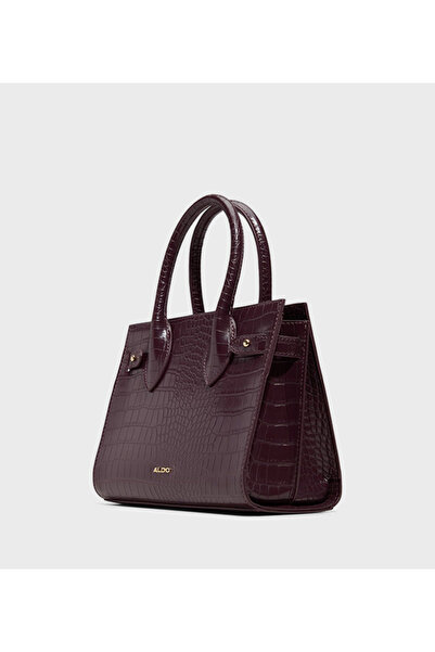 Aldo حقيبة ساتشل أوراليه من جلد التمساح مع محفظة
