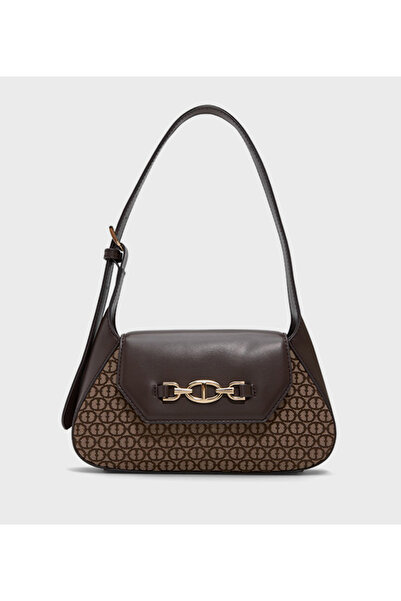 Aldo حقيبة كتف ريانون منقوشة بإغلاق كبس