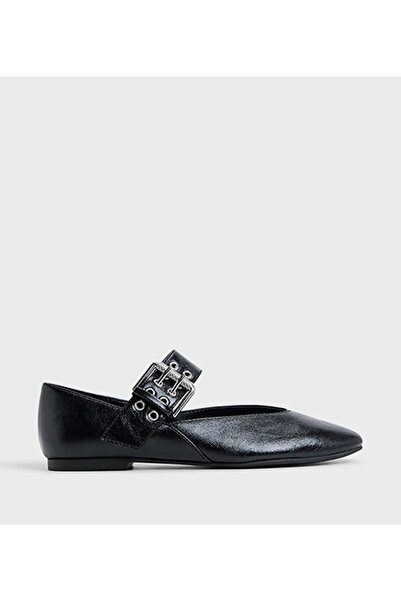 Call it Spring Azurra Buckle Detail Flat Shoes