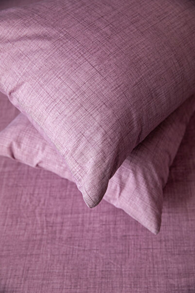 FAVORA Basic Cotton Double Fitted Sheet Set - Dusty Rose