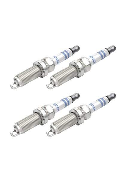 Bosch Set 4 bujii pentru Nissan Micra, Note, X-Trail, Renault Captur, Laguna,...