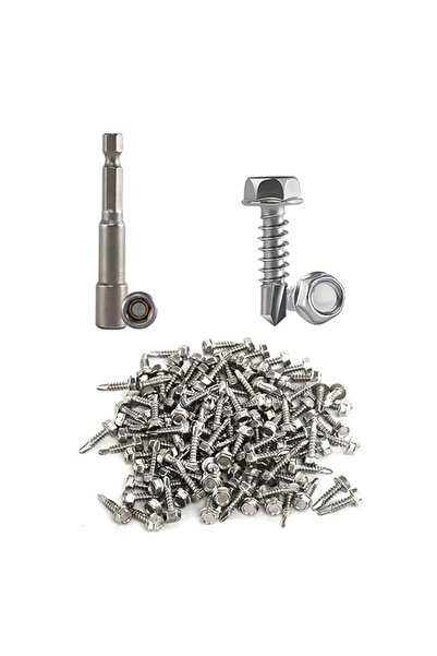 OEM Σετ 120 εξαγωνικών βιδών, χάλυβας, ασημί, 2,2 x 4 mm