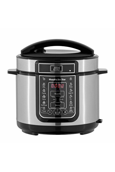 JRH Multicooker 6L, 900W, 15 programe, negru-argintiu
