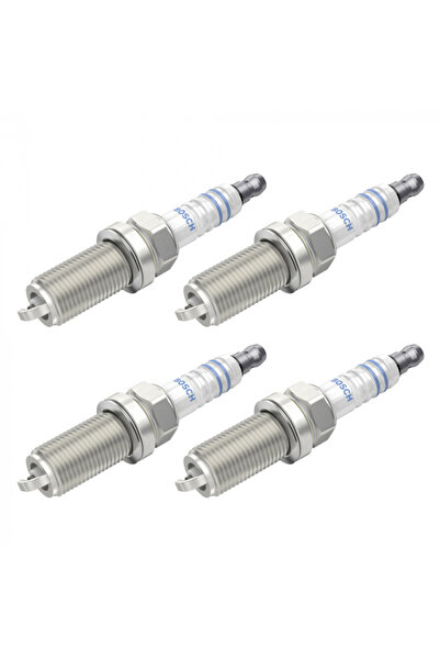 Bosch Set 4 bujii pentru Citroen C3, Xsara, Fiat Scudo, Hyundai ix35, Santa Fe, Sonata, Kia Soren