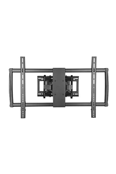 Brateck X-Large Heavy-duty Full Motion Curved & Flat Panel TV Wall Mount, 60-100", Black
