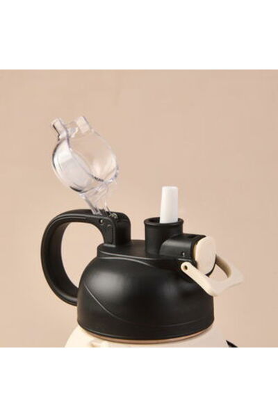 MATMEL Polycarbonate Figured Flask - Black - 1.1 Lt