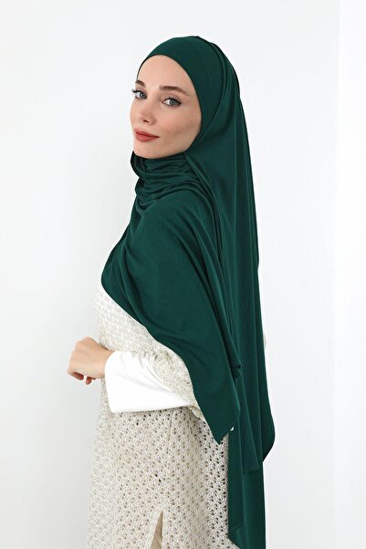 Aisha's Design Πρακτικό χτενισμένο βαμβακερό σάλι που καλύπτει τον λαιμό, PS-59, Πράσινο