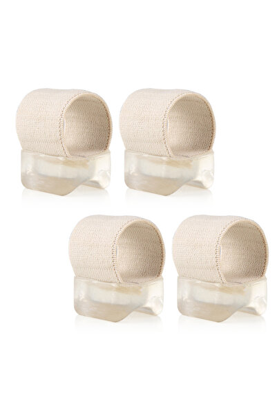 Choice1 فاصل أصابع القدم من الجل الأبيض - 4 قطع - مصحح للبثور - مصحح للبثور ل...