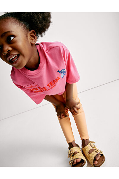 Marks & Spencer Saf Pamuklu Lilo & Stitch™ T‑Shirt (2–8 Yaş)