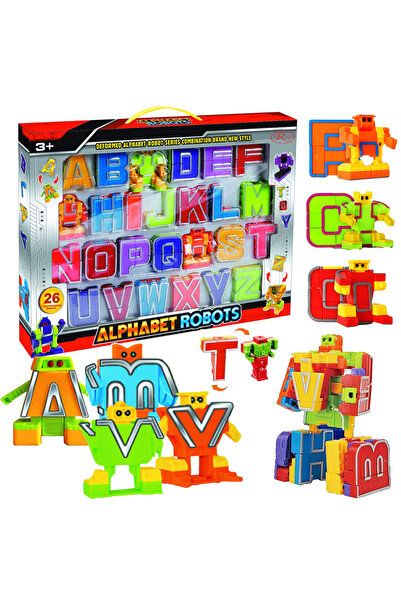 RCO Joc STEM Educational - Litere - Set 26 de Roboti Transformabili, 3+ ani WW2034