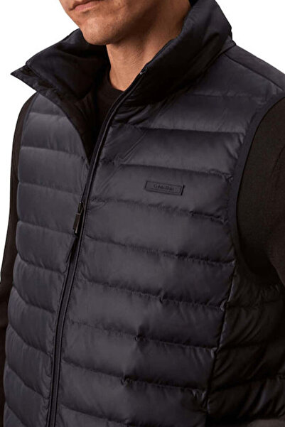 Calvin Klein Erkek Regular Fit Kapitone Şişme Yelek - Lacivert