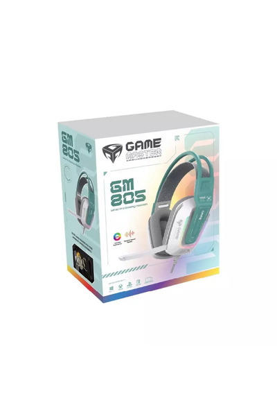 Game Master Gaming headset, Wired with Mic, Multi use, White