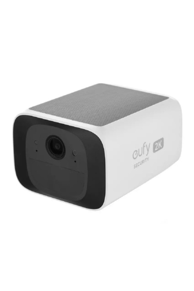 eufy كاميرا S220 Solo Cam تعمل بالطاقة الشمسية، بدقة 2K، لون أبيض.