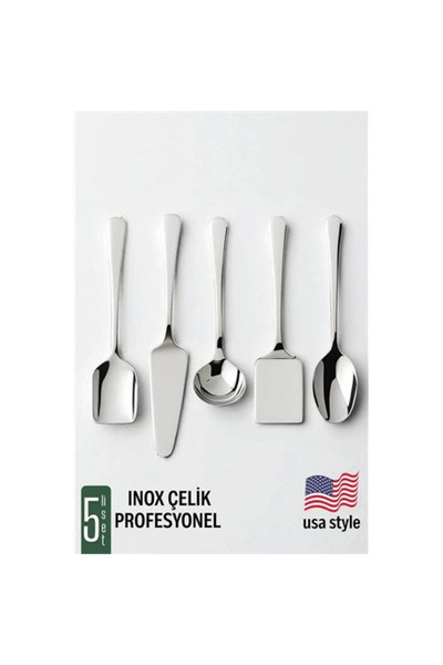thebestnzm Bx American Style Serving Set 5 Pieces - Professional Stainless Steel Dowry Set