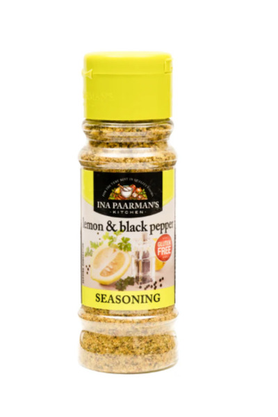 Ina Paarman توابل الليمون والفلفل الأسود الكل في واحد 200 مل × 6 قطع