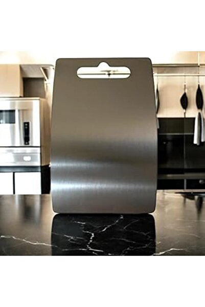 Create Handle لوح تقطيع من الفولاذ - ستانلس ستيل، صحي ومتين (30×20 سم)