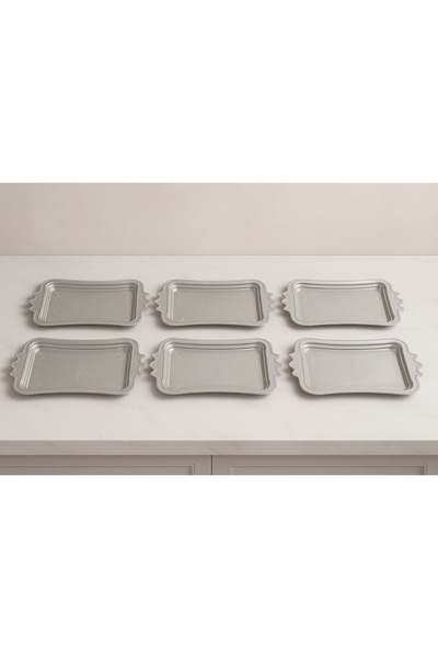 YzHome 6 Pieces Plastic Coffee Presentation Tray Serving Tray 18*30cm