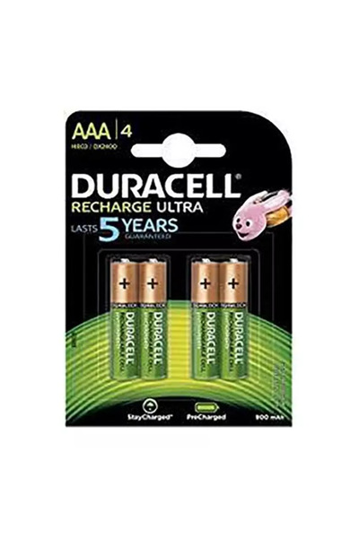 Duracell , بطاريات إعادة شحن AAA 4 قطع
