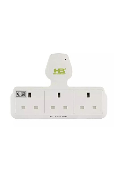 Home Best , Power Adapter, 3 Sockets, White