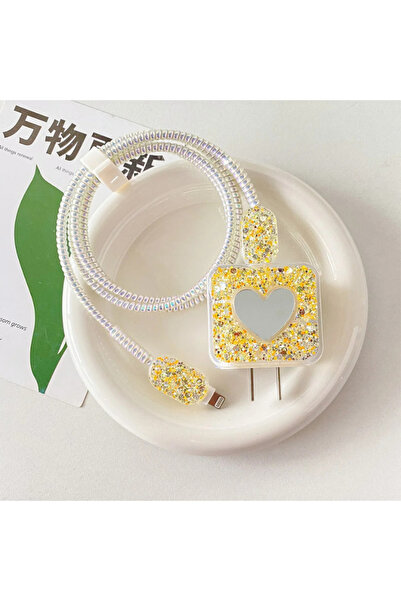 Favors 18W/20W Uyumlu Şarj Aleti Kılıfı, Adaptör Ve Kablo Koruyucu Rengarenk ...