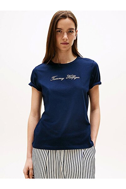 Tommy Hilfiger Rwb Pike Crew Neck Short Sleeve Women's T-Shirt Ww0Ww47310C1G