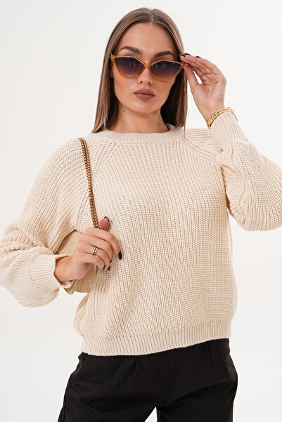 ŞİMAL Pulover tricotat pentru femei, jumătate de croșetat, 255083 -