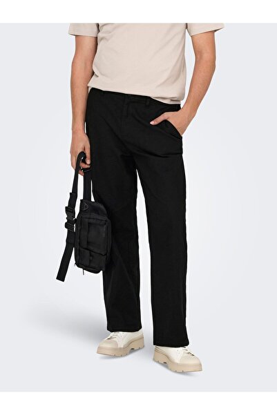 Only & Sons Παντελόνι ONSBOB Locker με κοψίματα από λινό "