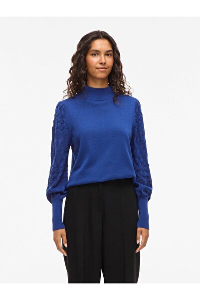 VILA Strickpullover VIAILA Stehkragen