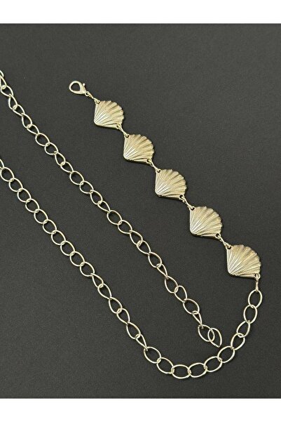 Fiori Curea cu lanț Isridye cu detalii argintii, centură pentru rochie, centură pentru fustă, centură pentru pantaloni