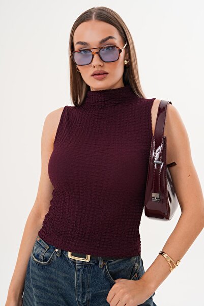 ŞİMAL Γυναικεία μπλούζα μισό μανίκι ψαράδικο στυλ 255273 -