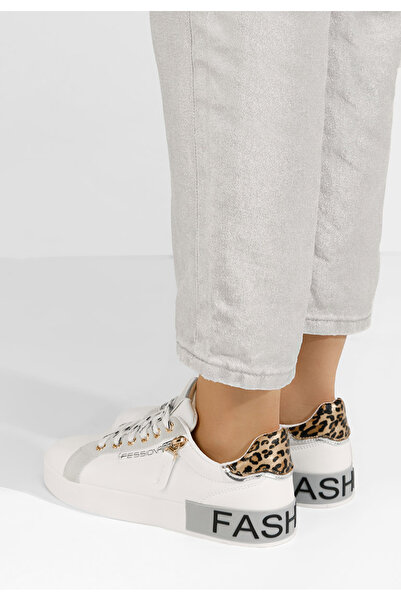 B T Shoes Bílé dámské tenisky Corrina