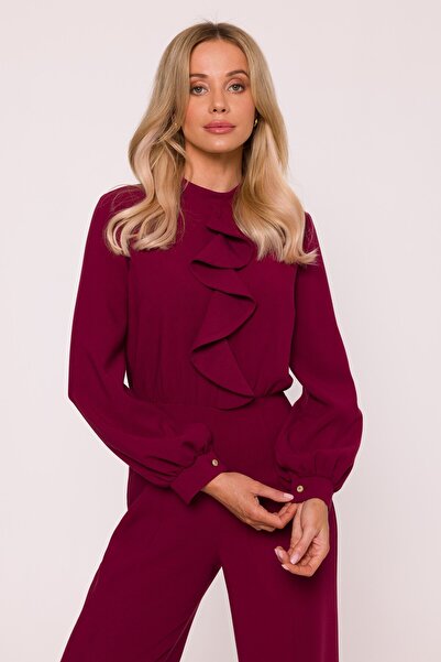 Stylove Elegant jumpsuit with jabot