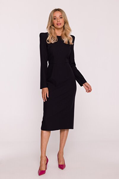 Stylove A-line mini dress with long sleeves